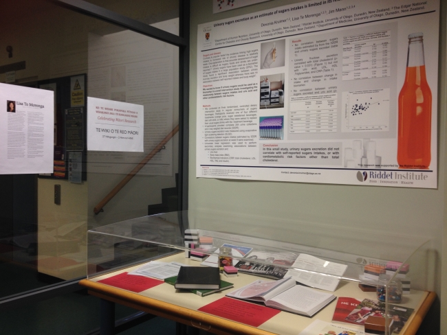 Māori Language Week display at Science Library 2015