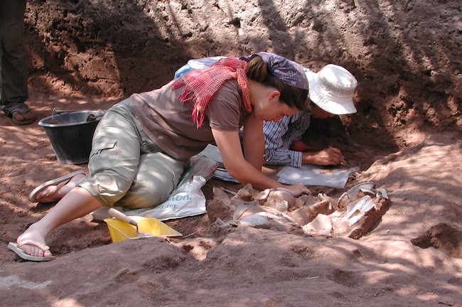 Thai excavation site