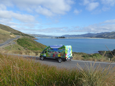Aquavan on a coastal road image