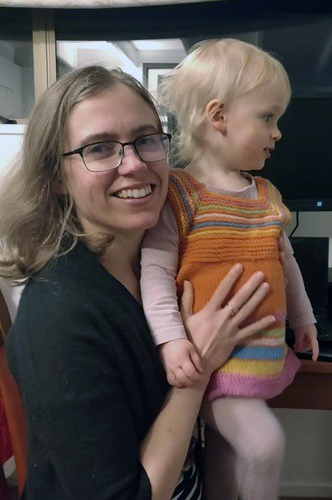 Sarah Mitchell with daughter Evie image