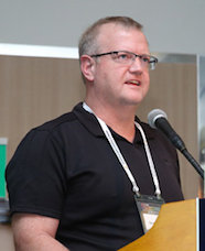 Dave Grattan presenting a lecture