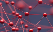 A matrix of red connected pins on a blue background thumbnail