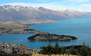 View of Lake Wakatipu from above Queenstown thumbnail