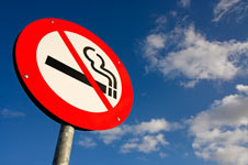 Smokefree campus sign image