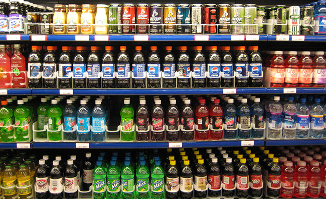 Soda bottles image