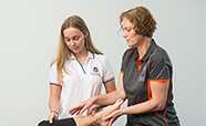 A Christchurch Physiotherapist and physiotherapy student treating a patient thumbnail