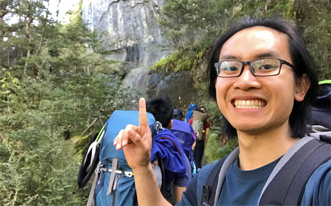 physio_daniel tan smiling with tramping party 2020