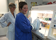 Gabi Dachs and Elisabeth Phillips in the lab thumbnail