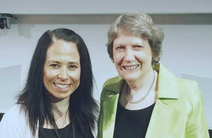 Dr Dianne Sika-Paotonu with the Rt Hon. Helen Clark image 2021