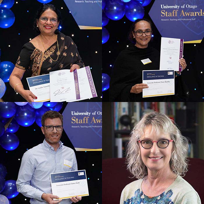 Four teachers awarded teaching awards