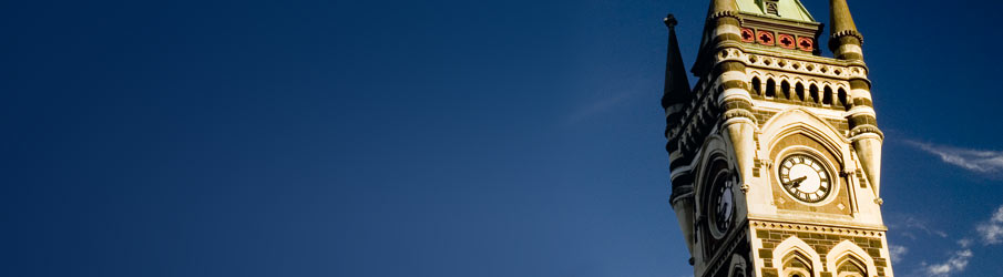 Clocktower at sunset