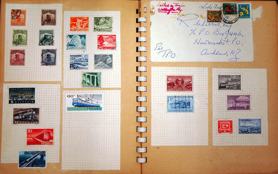 'Stamps' in Pamaero Library 'Railway Stamps' Scrapbook, [1947]. 