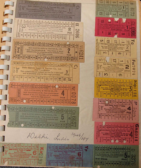 Tickets' in Pamaero Library 'Tram Tickets' Scrapbook, [1941-45]. 