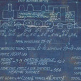 Blueprint of Ww Superheated locomotive, Hillside, Dunedin, (n. d);