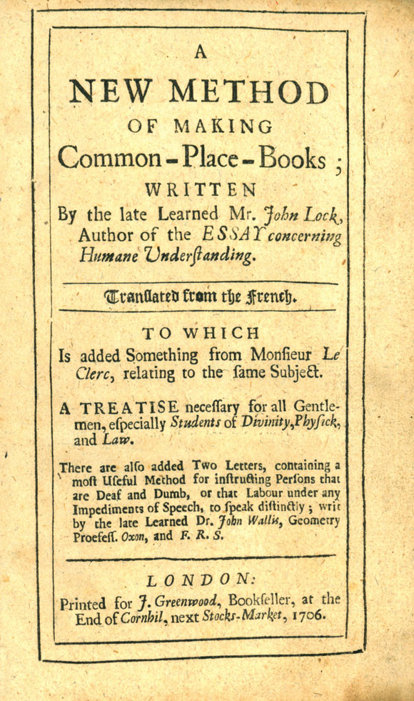 A New Method of Making Common-place-books. 