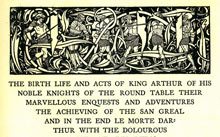 The Birth, Life and Acts of King Arthur