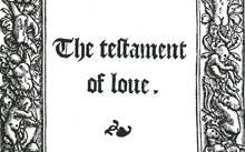 The Testament of Love. 