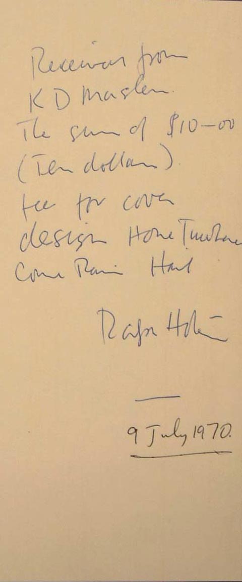 Hotere-Maslen receipt