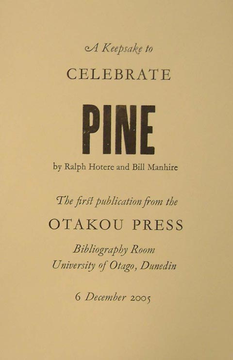 Pine keepsake