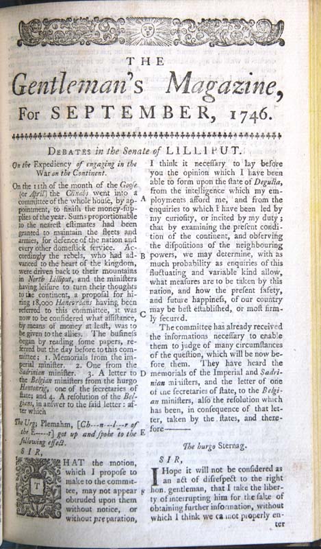 The Gentleman's Magazine: the 18th Century Answer to Google, University ...