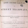Light Country Railways and Street Tramways. 