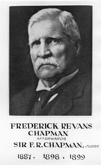 Sir Frederick Revans Chapman. 