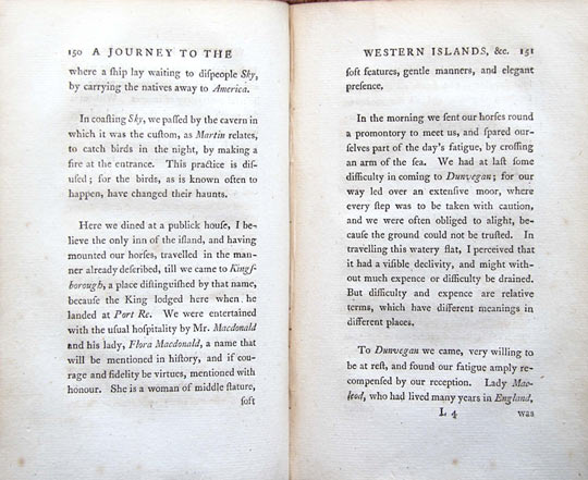 A Journey to the Western Islands of Scotland. 