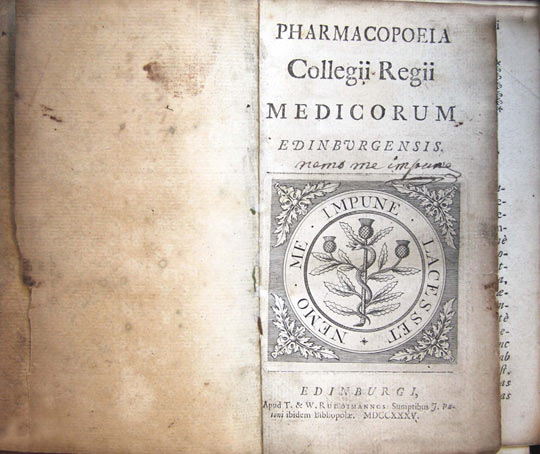 Pharmacopoeia Collegii Regii Medicorum Edinburgensis. 