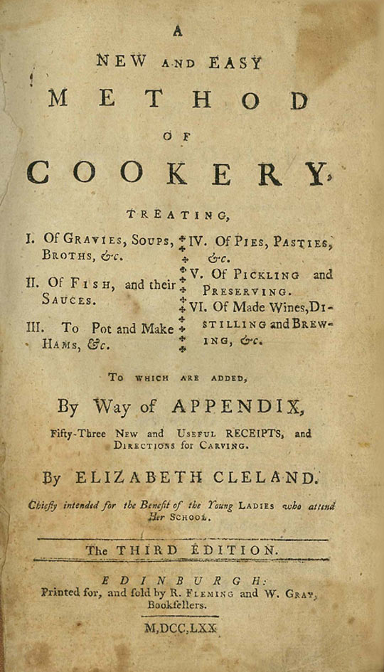 A New and Easy Method of Cookery. 