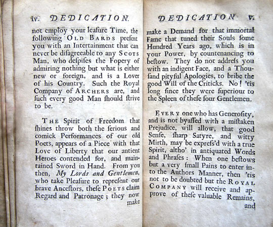 Allan Ramsay, The Ever Green, Being a Collection of Scots Poems.
