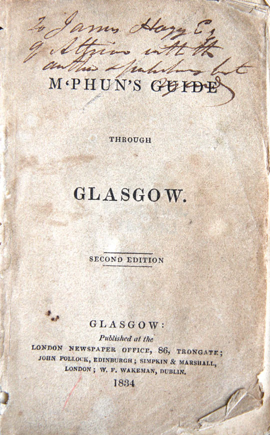 M’Phun’s Guide through Glasgow. 