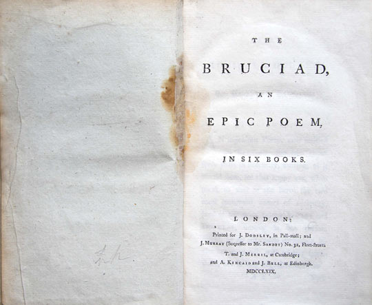 [John Harvey], The Bruciad: An Epic Poem. 
