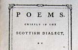 Robert Burns, Poems, Chiefly in the Scottish Dialect. 