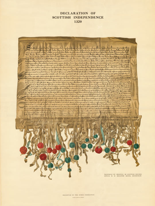 Declaration of Scottish Indendpence. 