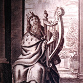 King David playing the Harp  King David playing the Harp