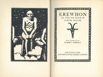 Erewhon, or, Over the Range. 