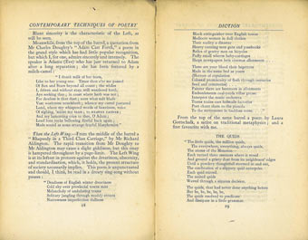 Contemporary Techniques of Poetry: A Political Analogy.