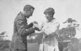 Robert Graves and Nancy Nicholson, his first wife, at Maesyneuardd, near Harlech, June 1918. 