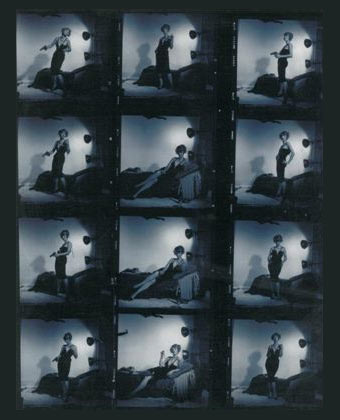 Photograph stills of a model in various poses. 