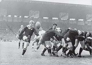 1964 All Blacks vs France. Chris Laidlaw remains best known to most New Zealanders as one of the great All Black halfbacks of the 1960s. (Chris Laidlaw collection)