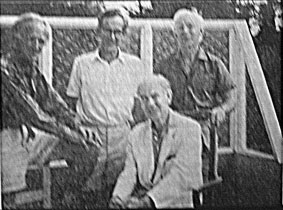 Charles Brasch, Ian Milner, Jack Bennett, and James Bertram, Auckland 1971