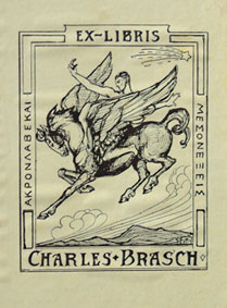 Charles Brasch's bookplate