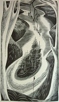 Frontispiece. Rutter, Owen, 1889-1944.The first fleet : the record of the foundation of Australia from its conception to the settlement at Sydney Cove ... Golden Cockerel Press, 1937.Stack Bliss + VT/R