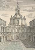 Detail. Francesco Borromini. Opera. Rome: Sebastiani Giannini, 1720.deB Ie/1720/B