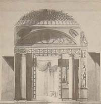 Detail. Charles Cameron, c. 1740-1812; architectural drawings and photographs from the Hermitage Collection, Leningrad and Architectural Museum, Moscow Arts Council, 1967?