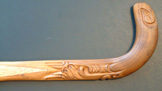 End view of Brian Turner's tokotoko stick