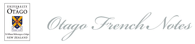Otago French Notes, University of Otago, New Zealand